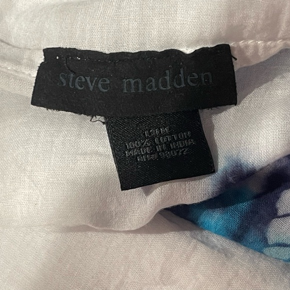 Steve Madden White and Blue Uni Scarf - Picture 7 of 7